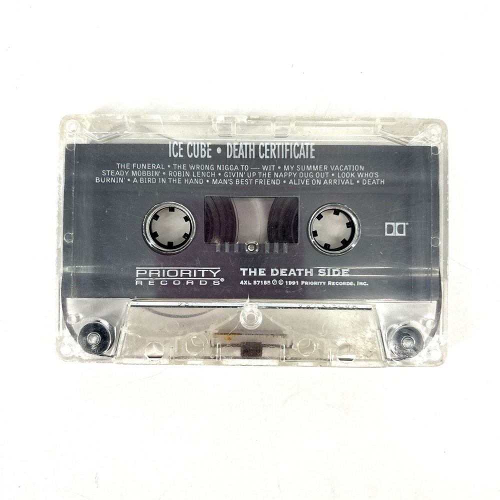 Ice Cube Death Certificate Cassette 1991 - Cracked